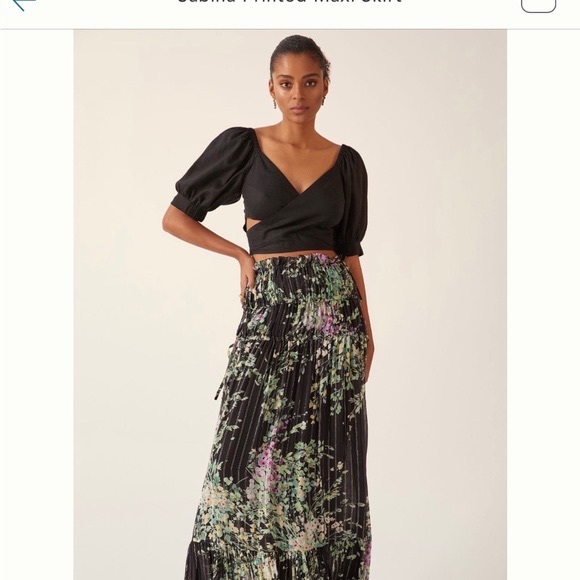 Anthropologie Sabina Musayev printed maxi skirt Sz Small NWT - Picture 2 of 8